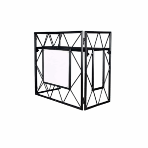 Inklapbare DJ Booth zwart
